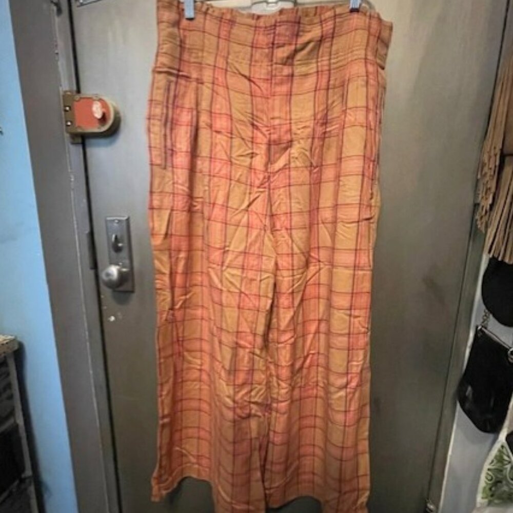 Maeve Albane Retro Plaid Wide Leg Pants - Picture 8 of 16